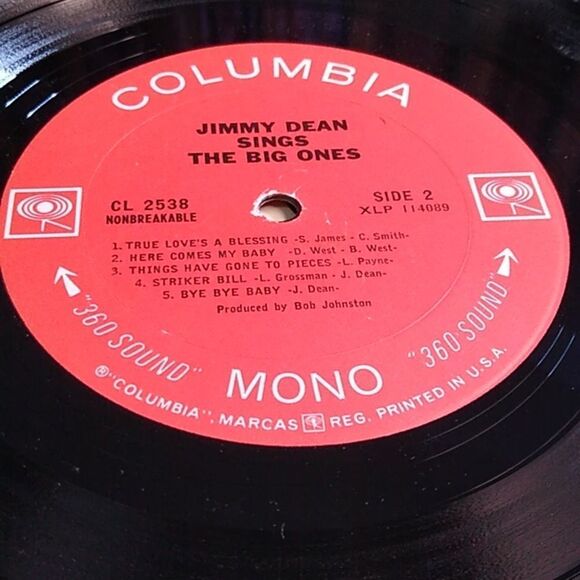 Jimmy Dean 'The Big Ones' Vinyl Record - Picture 8 of 8